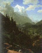 Albert Bierstadt The Wetterhorn painting